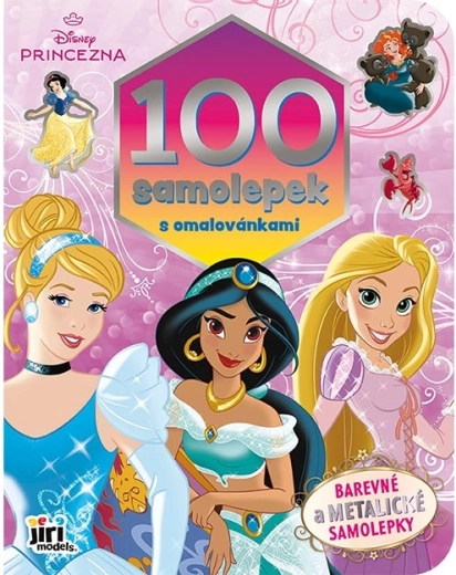 Disney princezné: omaľovánky s viac ako 100 samolepkami