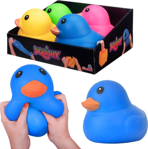Simba modrá stláčacia kačička Squishy 17 cm