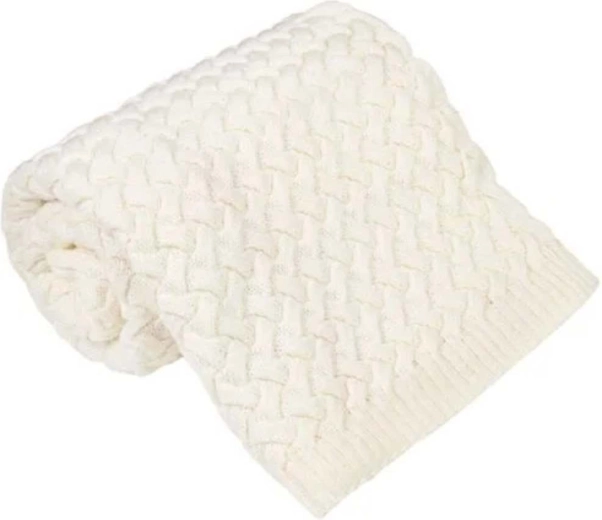 Merino deka NANNA Fluffy ecru