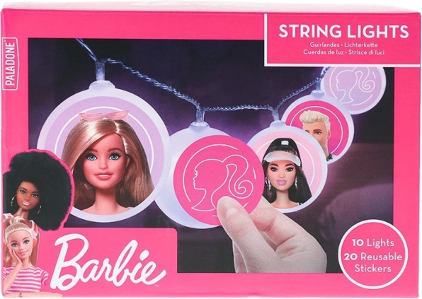 Svetelný reťaz BARBIE s nálepkami
