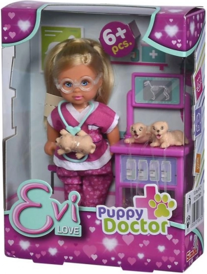 Bábika Evička veterinárka Puppy Doctor