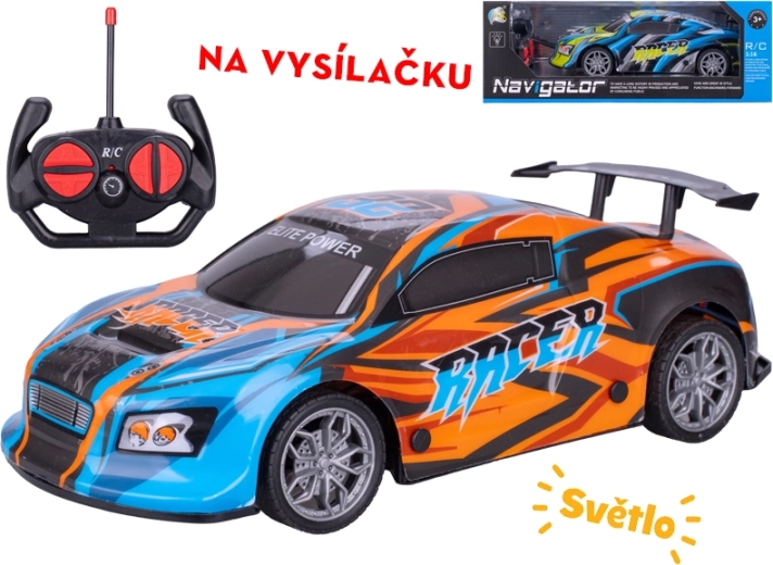 RC závodné auto 26 cm s plným ovládaním a svetelnými efektmi
