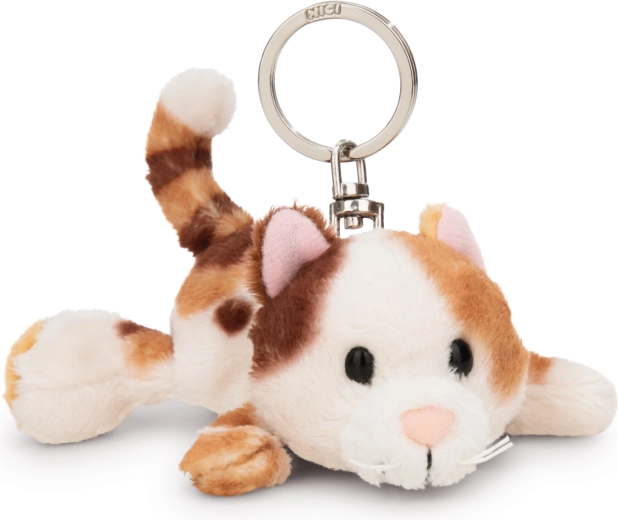 NICI kľúčenka ležiaca trojfarebná mačka Calico 10 cm