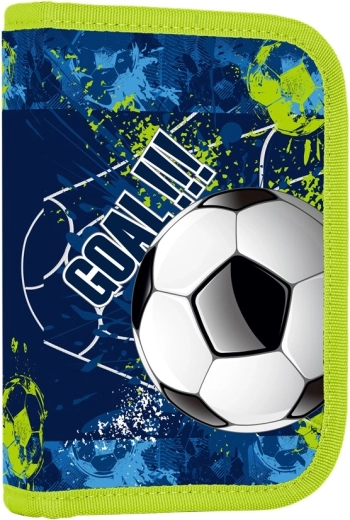 Školský peračník s 2 chlopňami Futbal, prázdny