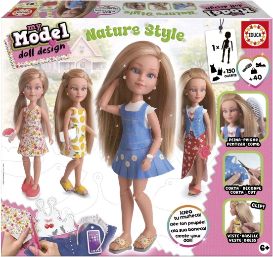 Educa kreatívna sada My Model Doll Design – prírodný štýl
