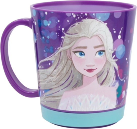 Bezpečný detský plastový hrnček Frozen – Ľadové kráľovstvo Elsa 410 ml