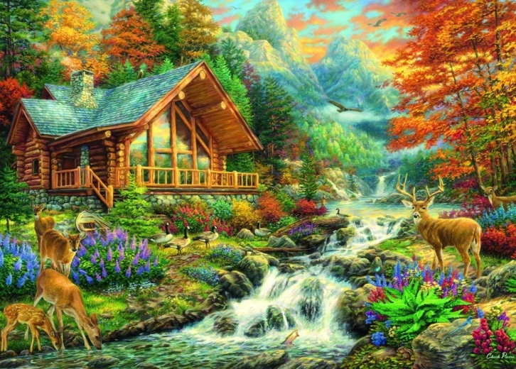 Bluebird puzzle Alpská pohoda 500 dielikov