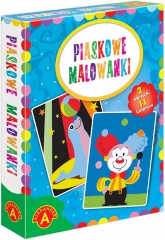 Pieskové maľovanie – tuleň a klaun