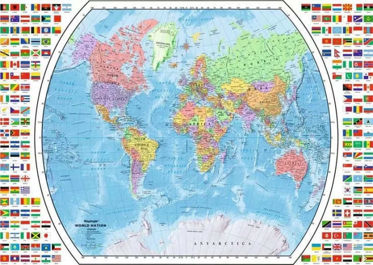 Ravensburger puzzle politická mapa sveta 1000 dielikov