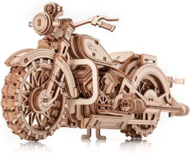 Little Story 3D drevená skladačka motocykel Comanche