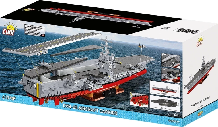 Stavebnica COBI lietadlová loď CVN-65 – 6131 dielikov