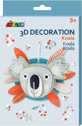 3D dekorácia koala z papiera FSC
