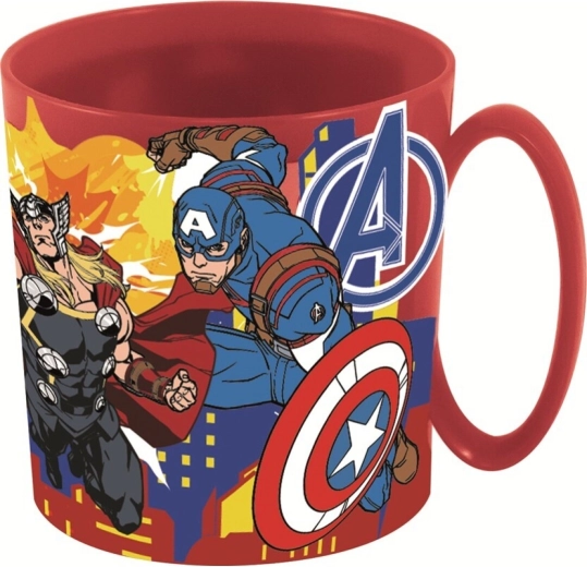 Plastový hrnček Avengers 265 ml červený