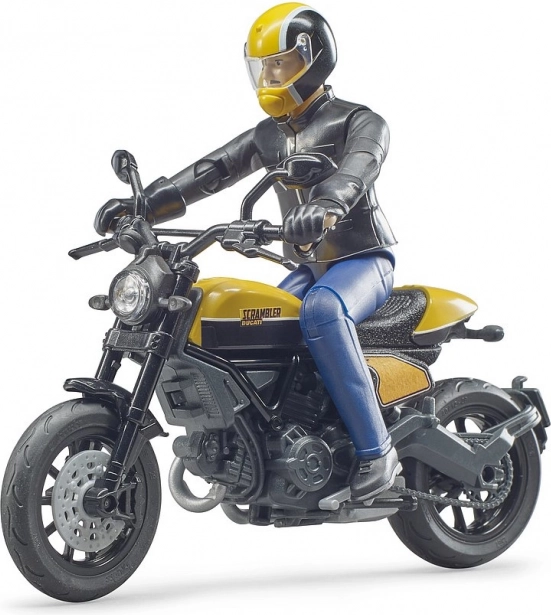 Bruder bworld motocykel Scrambler DUCATI Cafe Racer s jazdcom 1:16