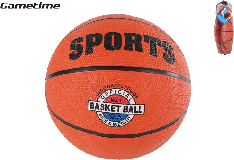 Basketbalová lopta veľkosti 7 GAMETIME na tréning a rekreačnú hru