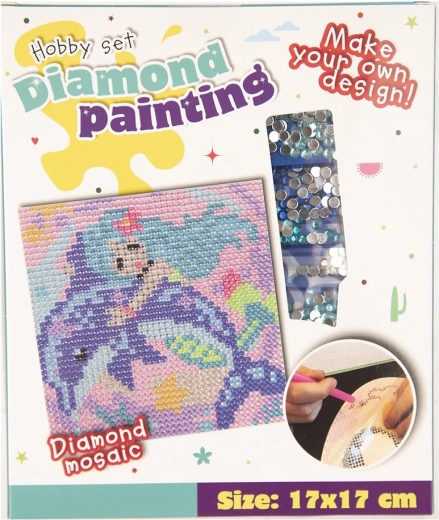 Kreatívna sada na diamantové maľovanie 17 × 17 cm (3 varianty motívu)