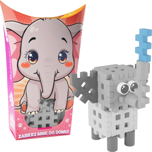 Stavebnica Mini Waffle Pocket Pets – sloníča