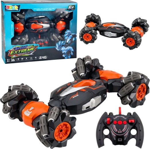 RC driftovacie kaskadérske auto Twist 1:16 oranžové 2,4 GHz