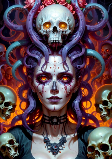 Puzzle Temná čarodejnica 1000 dielikov