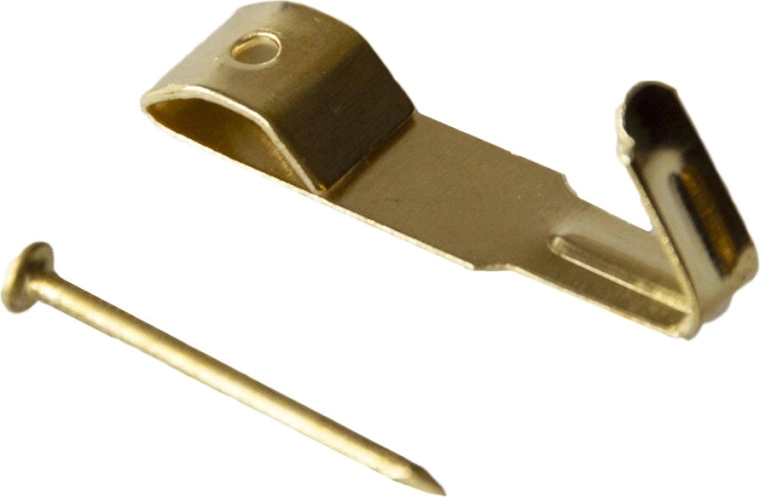 Kovový háčik na stenu IXA veľkosť 0, mosadzný vzhľad (250 ks)