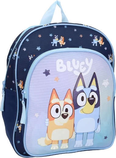 Detský batoh Bluey Smoochy Kiss tmavomodrý 30 cm