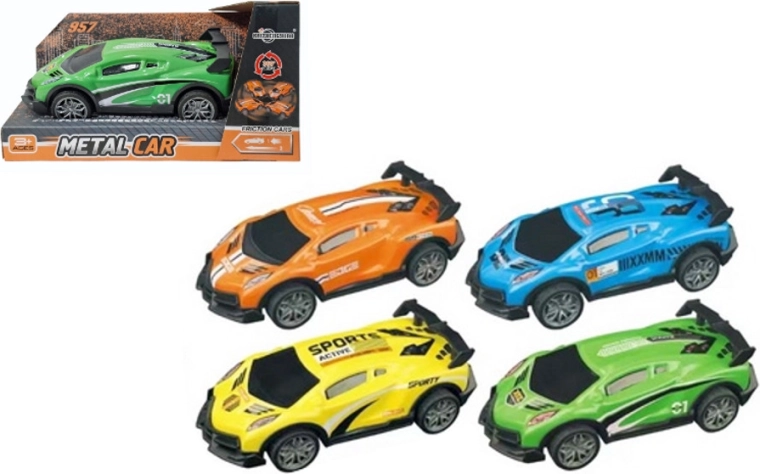 Driftujúce športové auto s frikčným pohonom