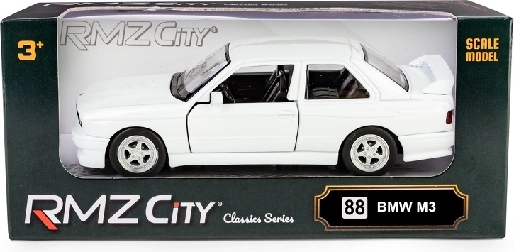 Kovový model auta RMZ City BMW M3 E30 1:32 biely