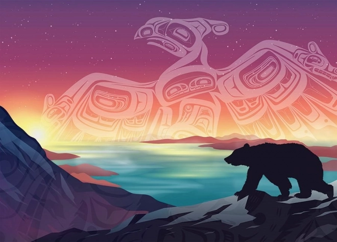 Cobble Hill Puzzle Bouřlivák a Medveď 500 dielikov