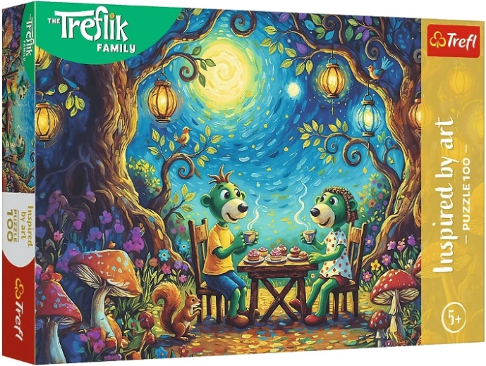 Trefl puzzle 100 dielikov Inspired by Art – Stretnutie v kaviarni