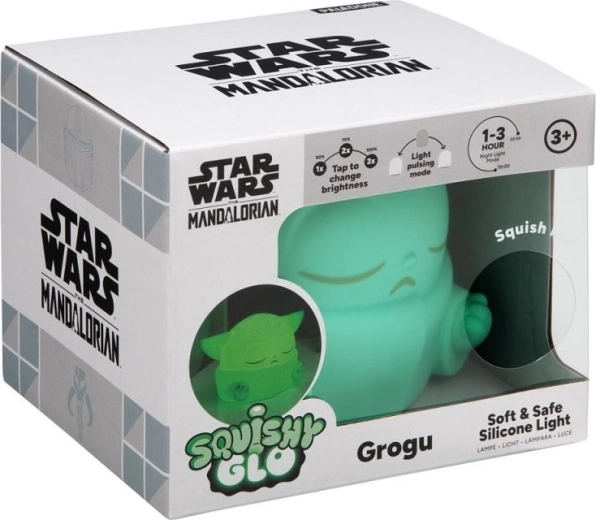 Nočná lampička Star Wars: The Mandalorian Grogu Squish & Glow - 1 kus