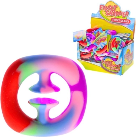 Antistresová hračka fidget snapper dúhový – 6 farieb