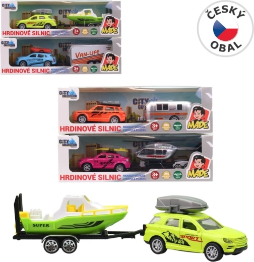 Auto s prívesom 19 cm