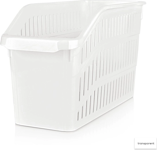 Plastový úložný košík – organizér Tina 13 × 30 × 17 cm, mix farieb
