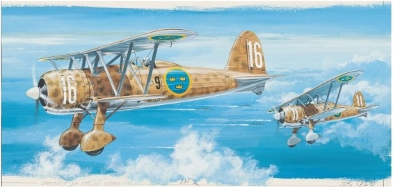 Směr model lietadla Fiat CR 42 1:40 (stavebnica)