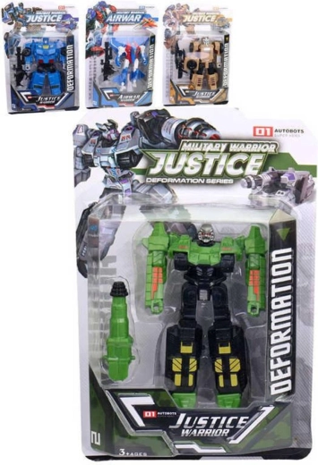 Transformujúce robotické auto alebo tryskáč 13 cm so zbraňou