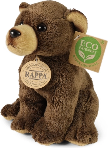 Plyšový hnedý macko 15 cm ECO FRIENDLY RAPPA