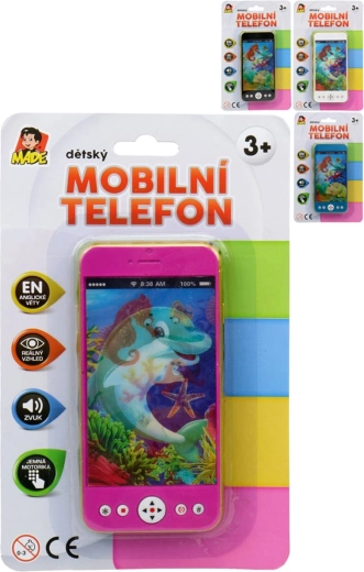 Detský dotykový mobilný telefón so zvukom v angličtine 14 cm - 1 kus