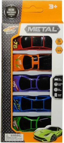 Sada piatich malých autíčok