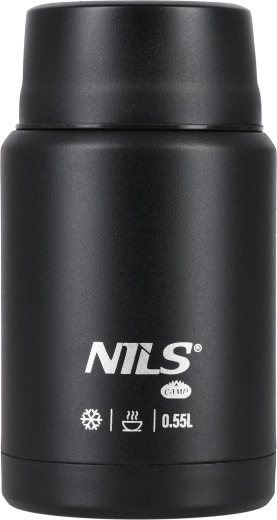 Jedálna termoska NILS Camp NC3807 čierna 550 ml