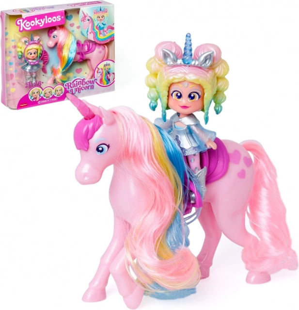 Bábika KookyLoos Rainbow Unicorn