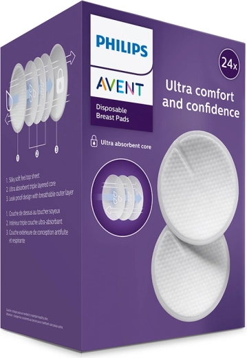 Philips Avent jednorazové prsné vložky 24 ks