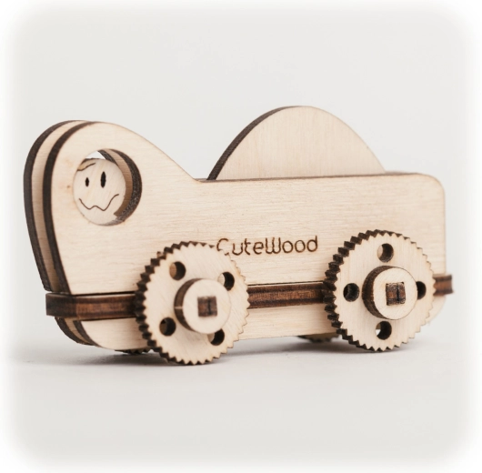 CuteWood drevené 3D puzzle kamión