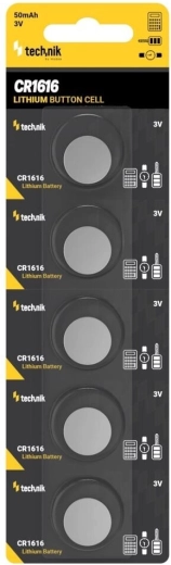 Technik Platinum lítiová gombíková batéria CR1616 3 V, balenie 5 ks