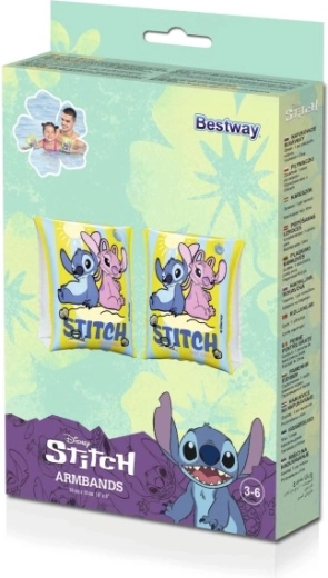 Nafukovacie plávacie rukávniky DISNEY STITCH 23 × 15 cm pre deti 3–6 rokov