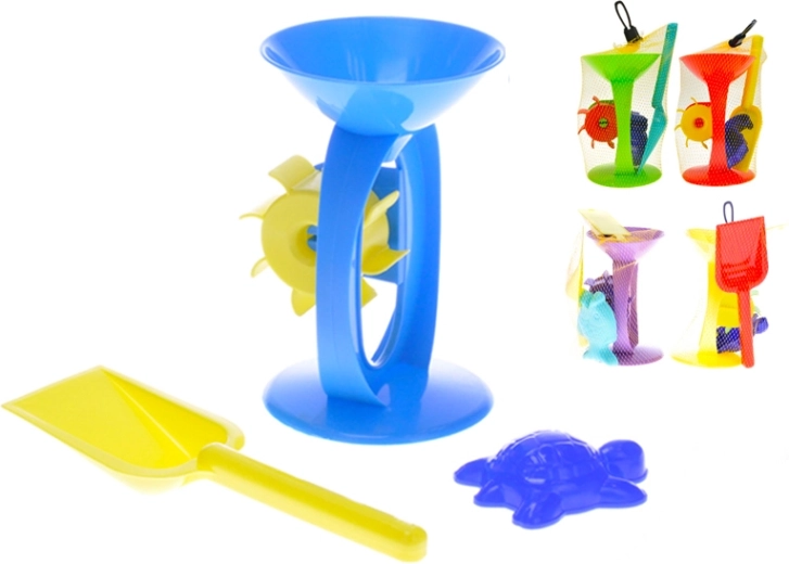 Sada na piesok s mlynčekom, lopatkou a formičkou (3 ks)