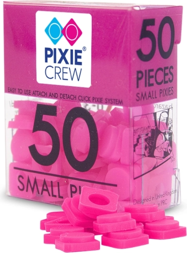 Pixie Crew malé pixely neónovo ružové