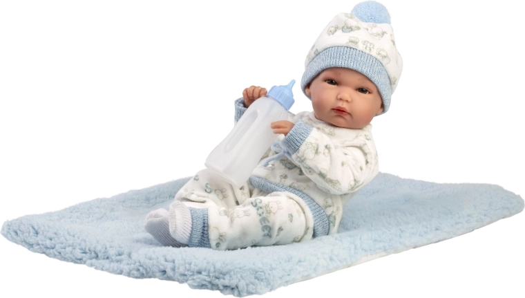 Llorens New Born chlapček – realistická bábika bábätko do vody 35 cm