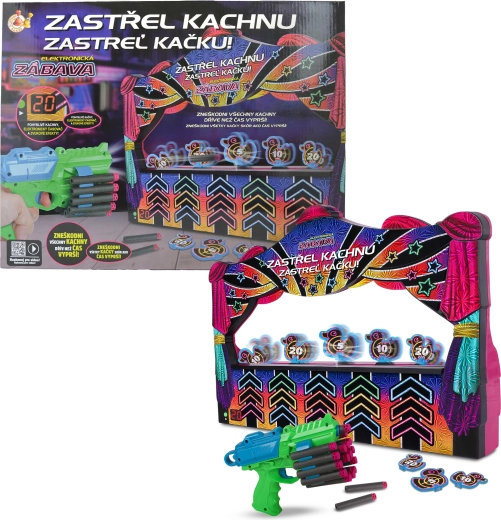 Elektronická hra kačacia strelnica Hyper Neon