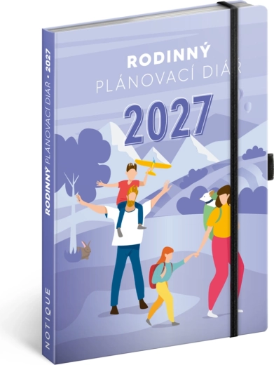 Notique rodinný diár pre rodičov 2027, 15 × 21 cm