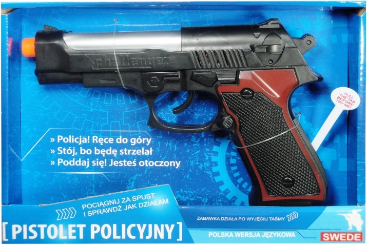 Policajná pištoľ s poľským hlasovým modulom